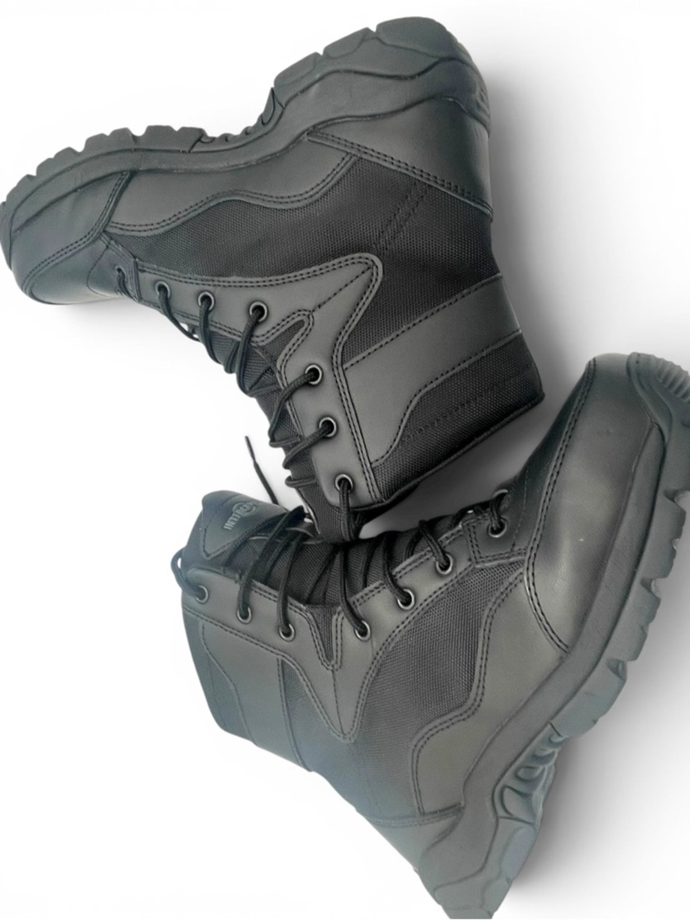 Interceptor Tactical Boots Black Men Size 8 Work Combat Boots - Picture 9 of 12